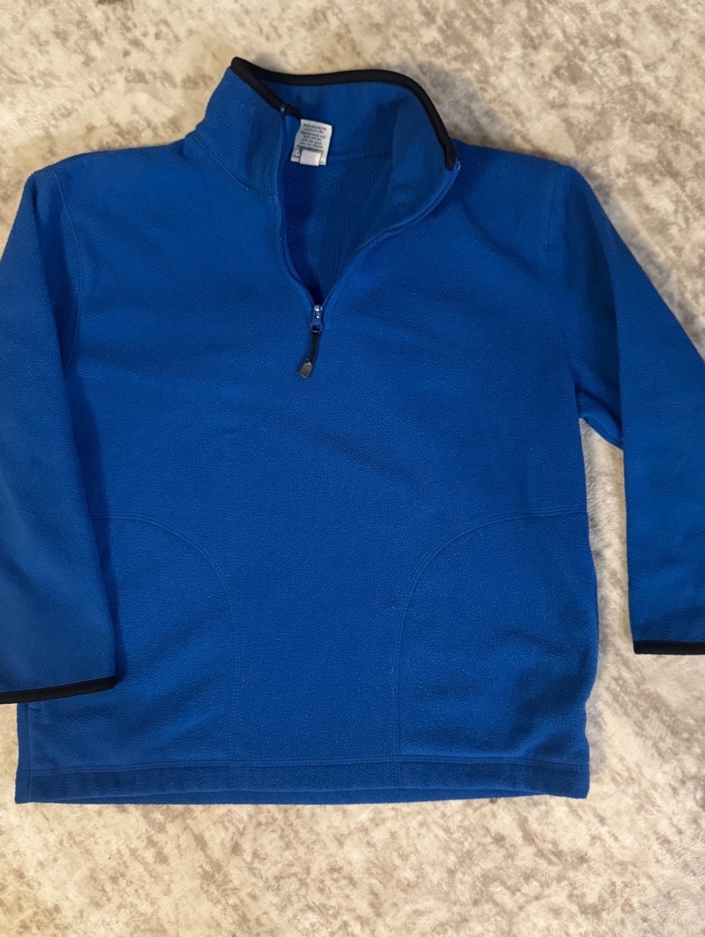 old Navy Blue Pullover Fleece Quarter Zip Sweashirt